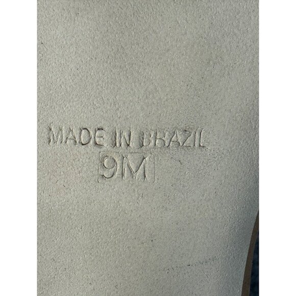 Steve Madden Shoes Women's 9M Tan Block Heels w/Ankle Strap Open Toe - Picture 6 of 14